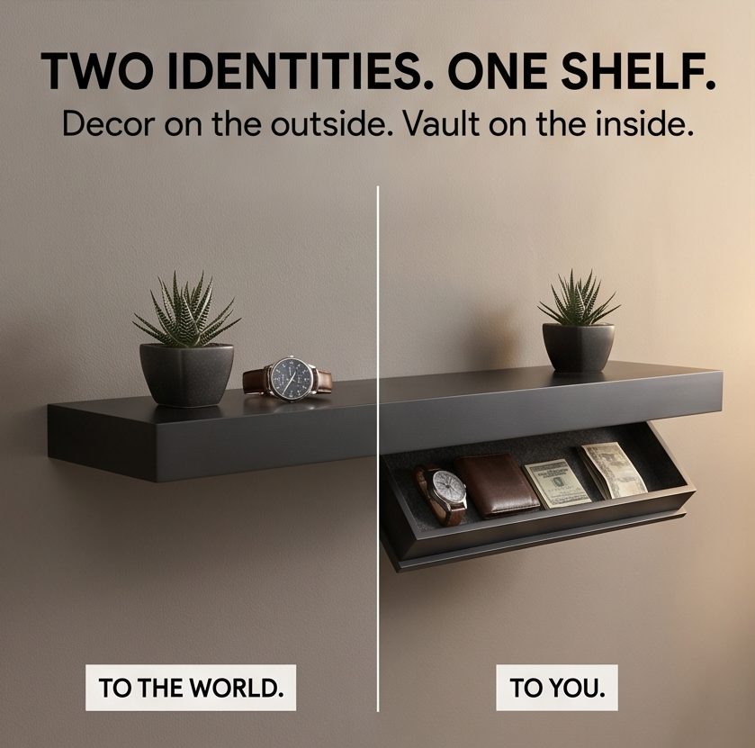 Vaultedge™ - Floating Wall Shelf with Hidden Compartment