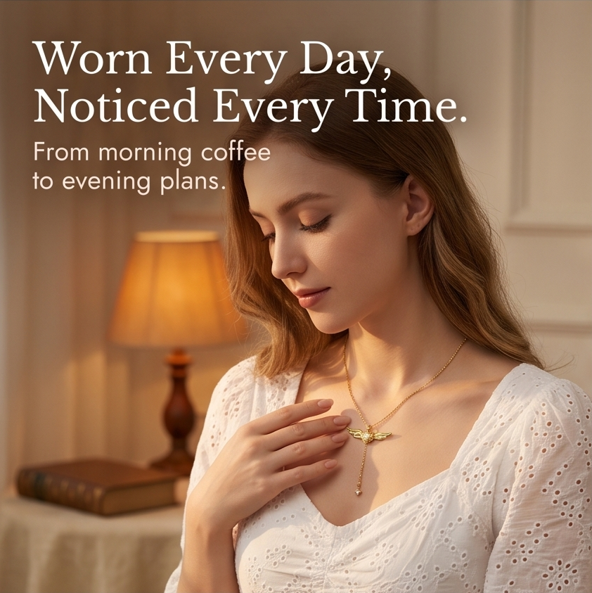 Veloisse™ – Winged Lariat Pendant Necklace