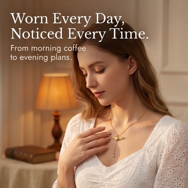 Veloisse™ – Winged Lariat Pendant Necklace
