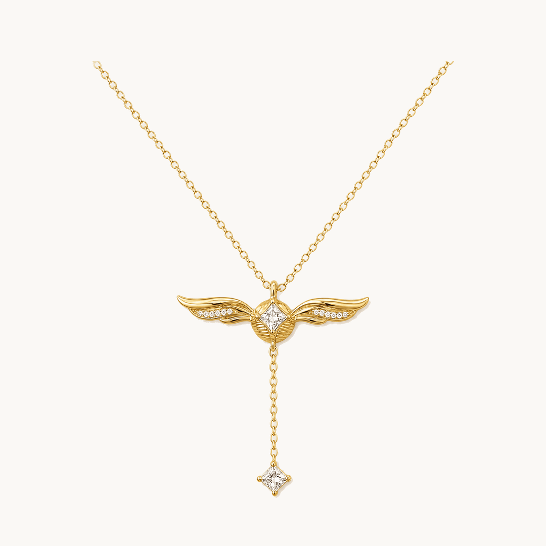 Veloisse™ – Winged Lariat Pendant Necklace