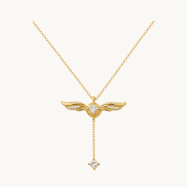 Veloisse™ – Winged Lariat Pendant Necklace