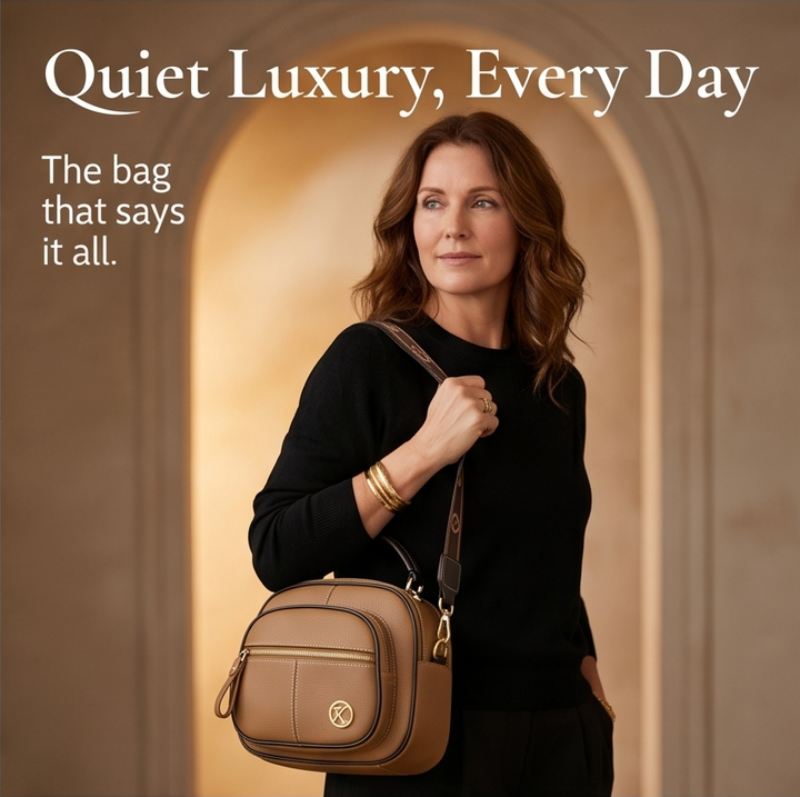 Velora™ – Multi-Compartment Crossbody Bag