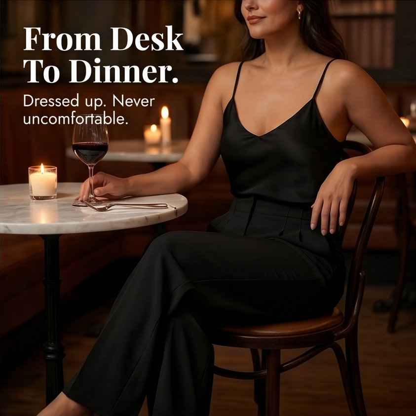 Velora™ – Tailored Pleated Trousers for Elongated Legs