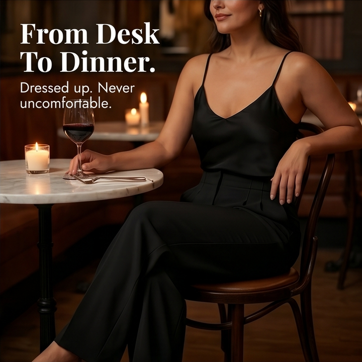 Velora™ – Tailored Pleated Trousers for Elongated Legs