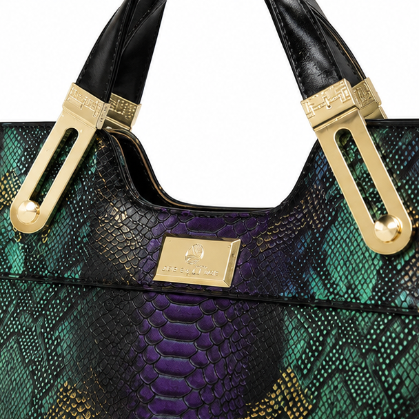 Vestralia – Iridescent Snakeskin Tote Bag