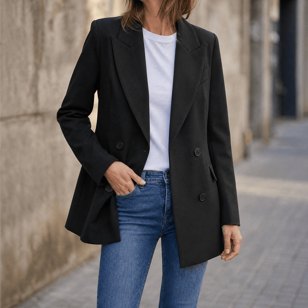 Vivara™ Everyday Double Breasted Blazer Black / S