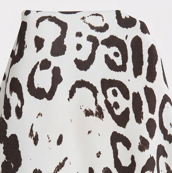 Vivara™ – Leopard Print V Neck Pocket Dress