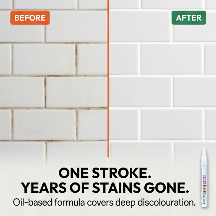 GroutGlo™ Waterproof Grout Pen for Bright White Tile