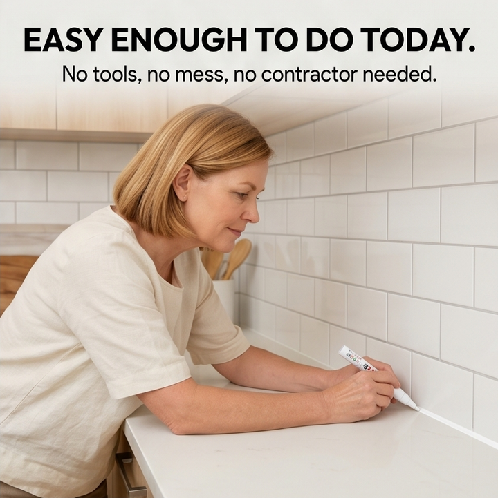 GroutGlo™ Waterproof Grout Pen for Bright White Tile