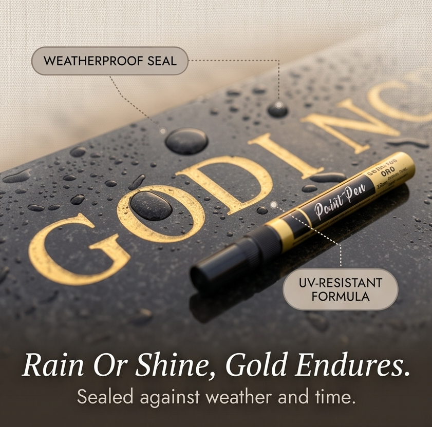 StoneTouch™ – Weatherproof Gold Marker for Headstones