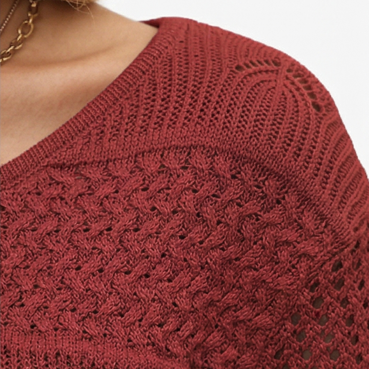 Wovelle™ – Textured Knit Top for Warm Days